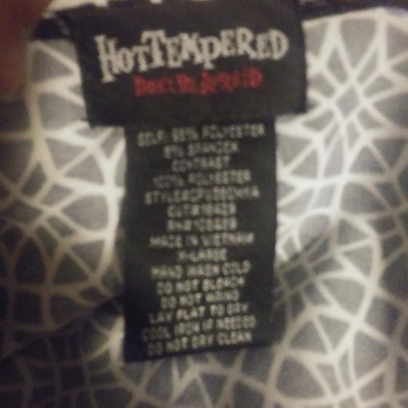 HOT TEMPERED Women's Wrap Geometrical Top Black - Picture 8 of 8